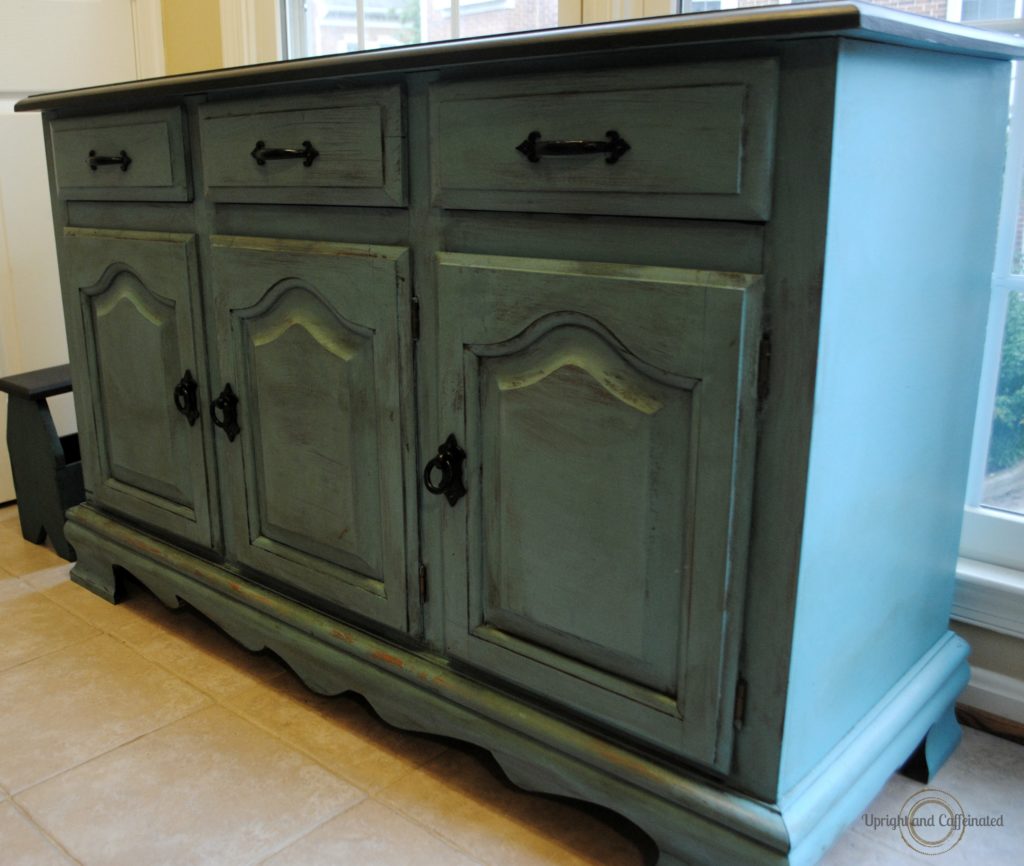 Kitchen Hutch Makeover Using Annie Sloan Chalk Paint - Upright and ...