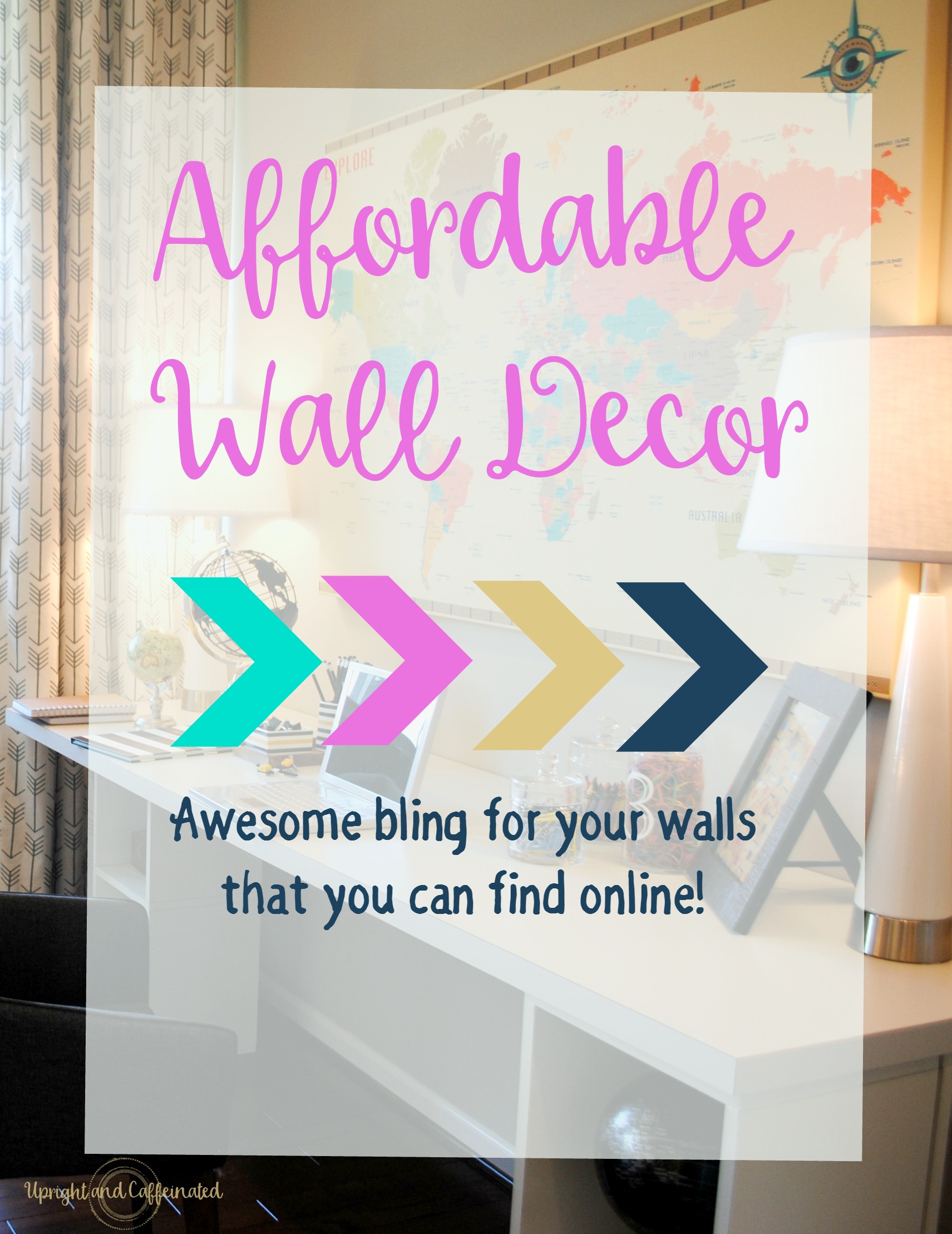 Affordable Wall Decor - Upright and Caffeinated