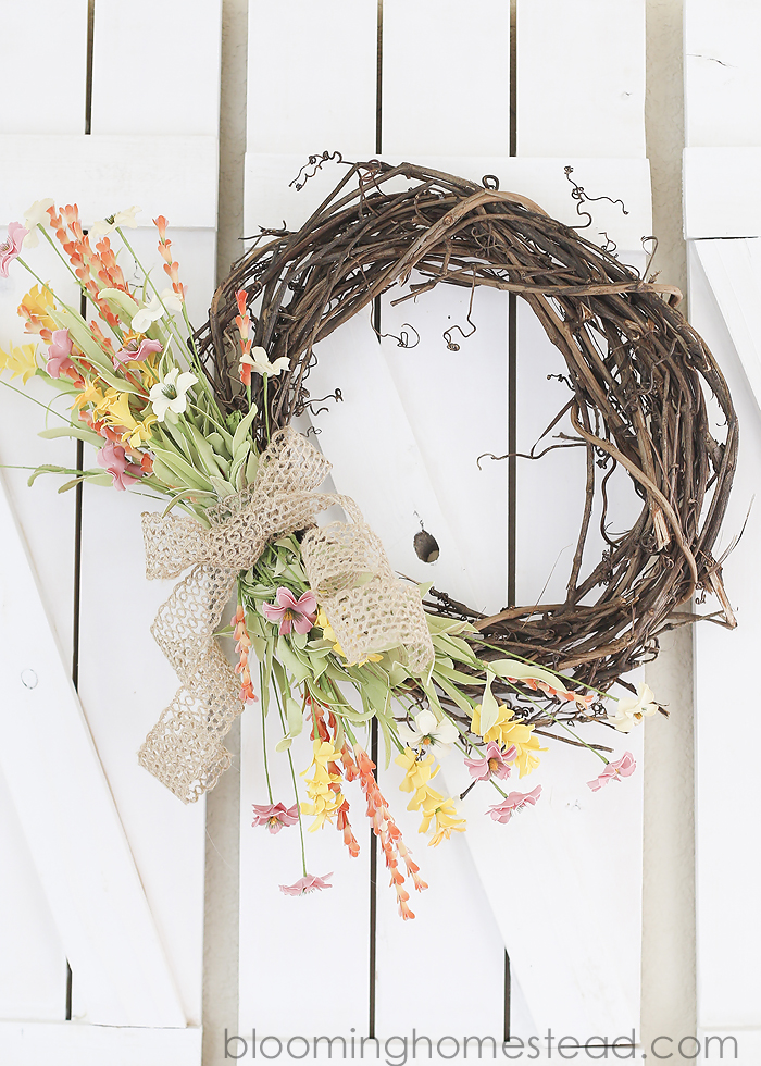 20 DIY Spring Wreaths - Upright And Caffeinated