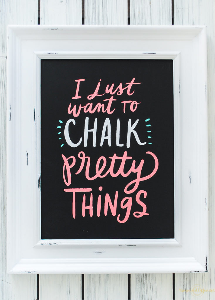 The Hottest Chalk Art Trend To Hit The Diy Scene Upright And Caffeinated