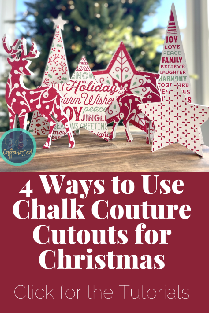 NEW Chalk Couture OH WHAT FUN Christmas Adhesive Stencil Craft Supply EB28