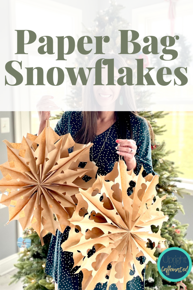 Paper Bag Snowflakes Upright And Caffeinated 