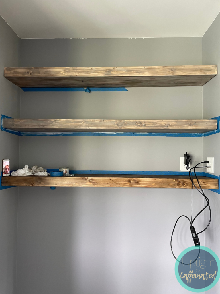 The Easy Way to Build Floating Shelves - Upright and Caffeinated